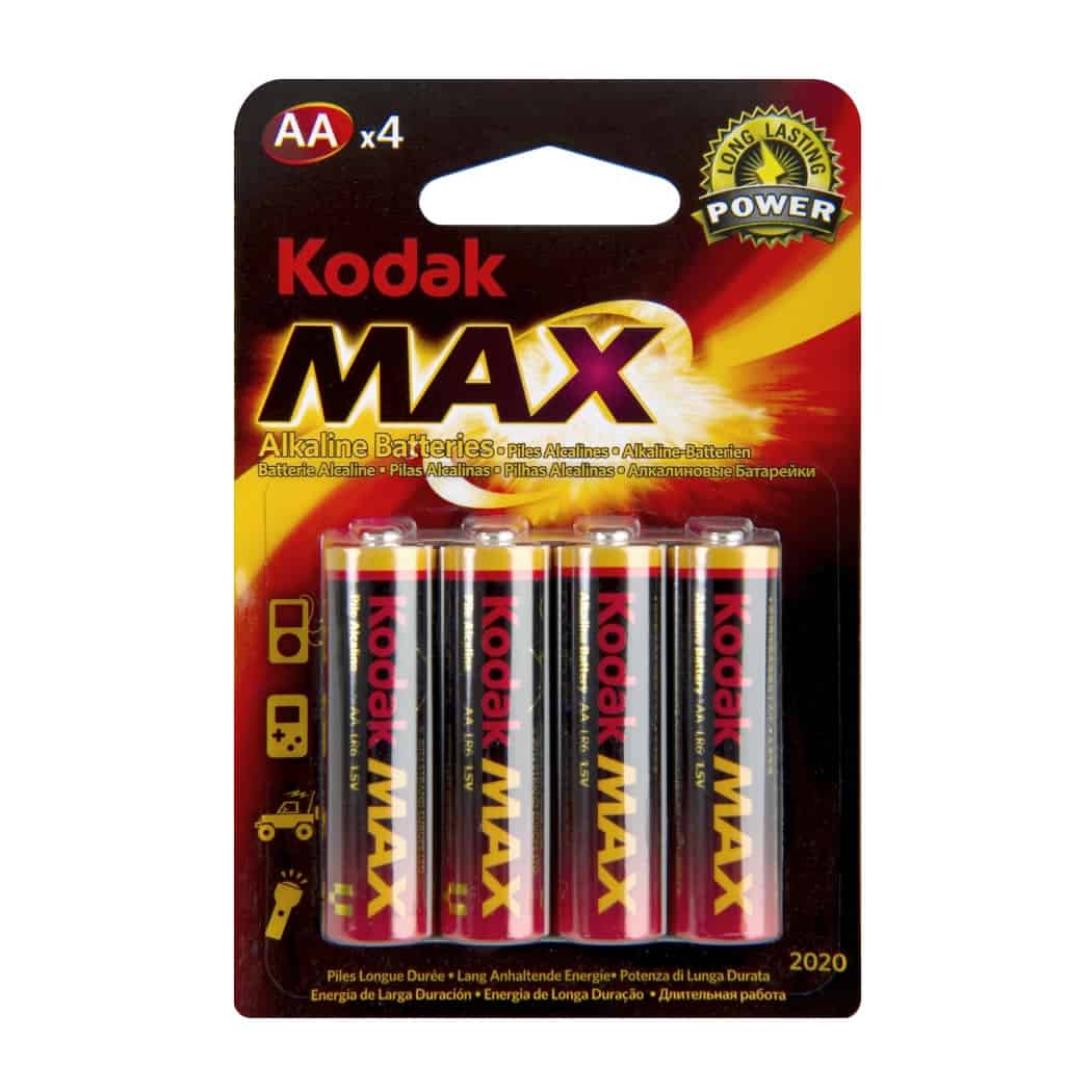 AA/LR6 Элемент питания ЩЕЛОЧНОЙ 1,5В Kodak MAX SUPER [KAA-4]