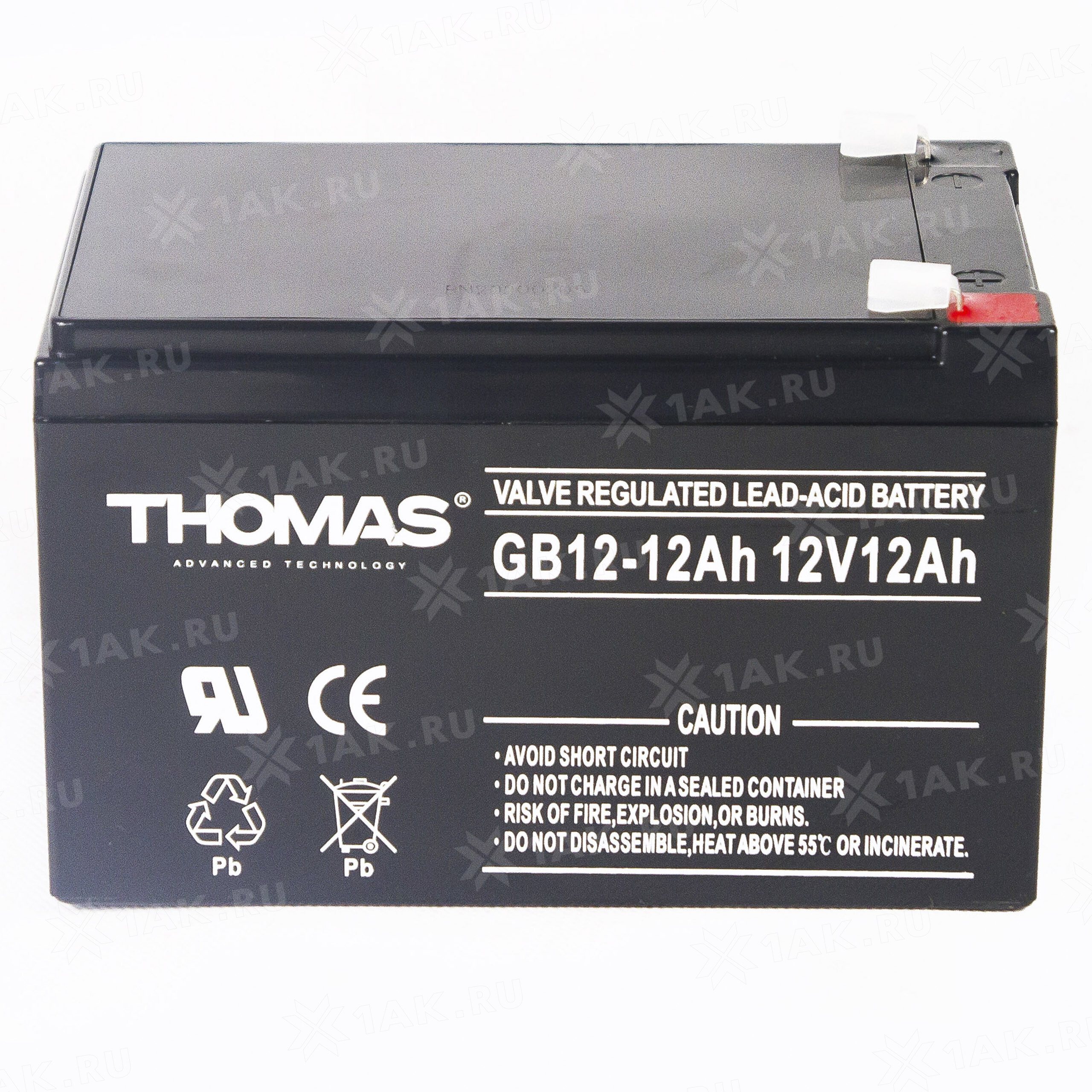 Аккумулятор 1212 GB 12В 12Ач 151х98х101мм (Thomas)