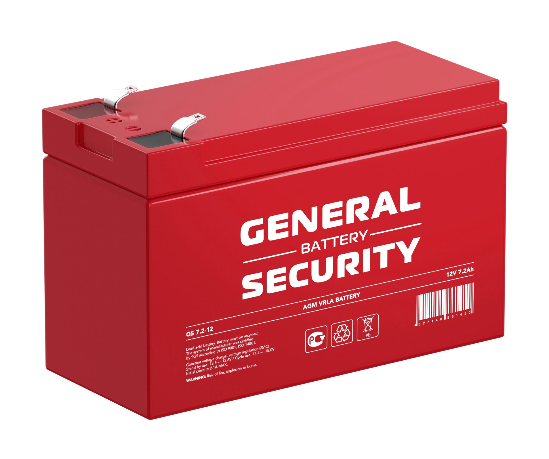 Аккумулятор 1207 GS 7.2-12 12В 7,2Ач 151х65х100мм General Security