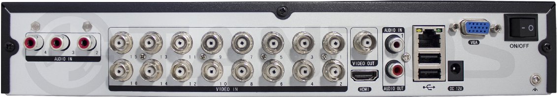 TSr-UV1622 Eco Видеорегистратор 16 канальный 1080N 12 кадров 4 аудио (SATA*2 12ТБ) vms2.tantos.pro